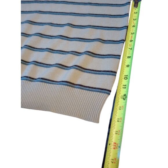 Transnine Men's Size Medium Striped Wool Blend Sweater - Vintage/Y2K - Picture 4 of 6